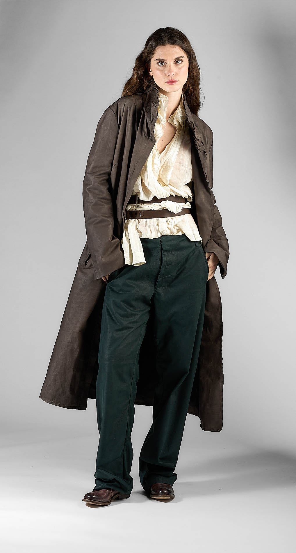 DANIELE BASTA LEATHER AND SILVER JACKET
